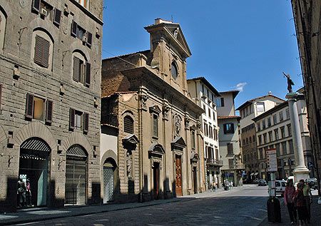 Italy Florence Church of Santa Trinita Church of Santa Trinita Church of Santa Trinita - Florence - Italy