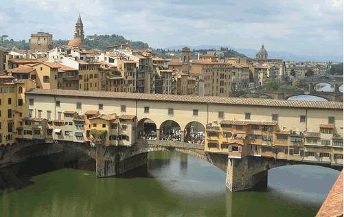 Italy Florence Vecchio Bridge Vecchio Bridge Firenze - Florence - Italy