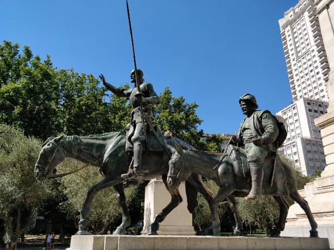 Spain Madrid Cervantes Monument Cervantes Monument Cervantes Monument - Madrid - Spain