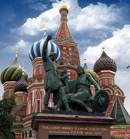 Russia Moscow The Monument to Minin and Pozharsky The Monument to Minin and Pozharsky Russia - Moscow - Russia