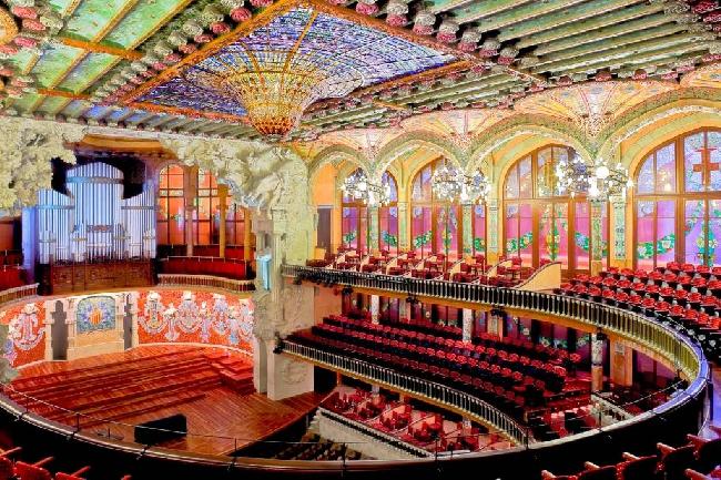 Spain Barcelona Palace of Catalan Music Palace of Catalan Music Palace of Catalan Music - Barcelona - Spain