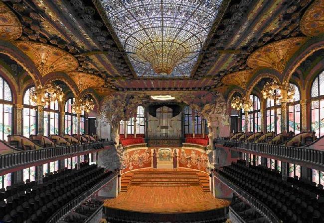 Spain Barcelona Palace of Catalan Music Palace of Catalan Music Palace of Catalan Music - Barcelona - Spain