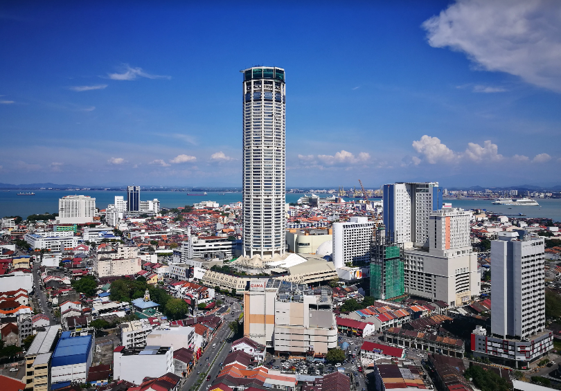 Malaysia Penang - George Town Komtar tower Komtar tower Pulau Pinang - Penang - George Town - Malaysia