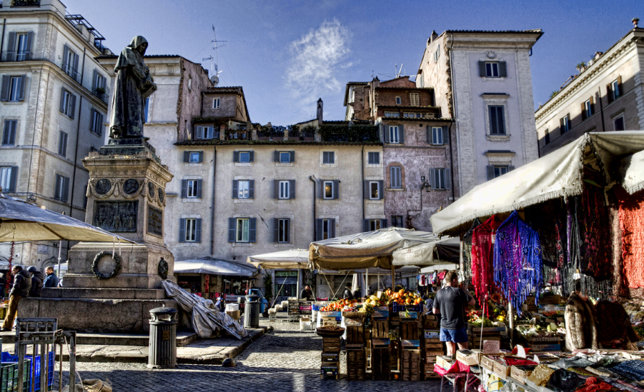 Italy Rome Campo dei Fiori Square Campo dei Fiori Square Italy - Rome - Italy