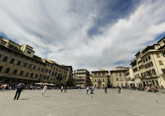 Italy Florence Piazza Santa Croce Piazza Santa Croce Europe - Florence - Italy