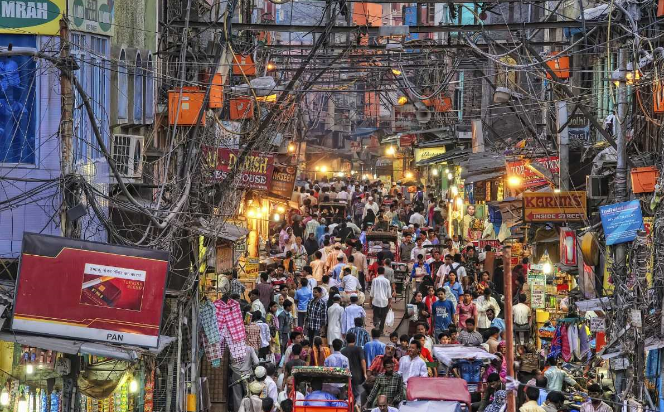 India New Delhi chandni chowk market chandni chowk market chandni chowk market - New Delhi - India