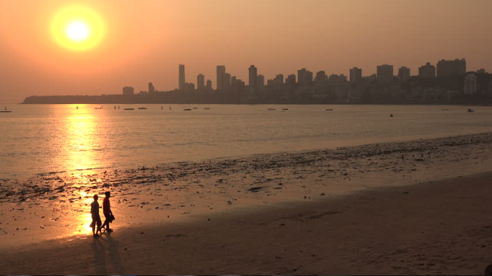 India Mumbai  Chowpatty Beach Chowpatty Beach Maharashtra - Mumbai  - India