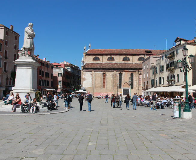 Italy Venice Nicolò Tommaseo Monument Nicolò Tommaseo Monument Italy - Venice - Italy