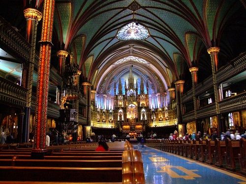 Canada Montreal Notre-Dame Basilica Notre-Dame Basilica Quebec - Montreal - Canada