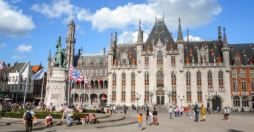 Belgium Bruges markt plaza markt plaza Bruges - Bruges - Belgium