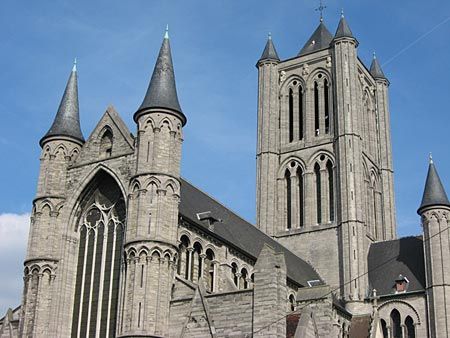 Belgium Ghent Sint-Niklaaskerk Church Sint-Niklaaskerk Church Ghent - Ghent - Belgium