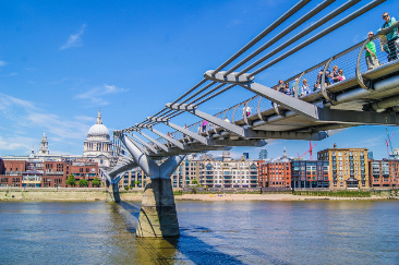 United Kingdom London  Milenium Bridge Milenium Bridge England - London  - United Kingdom