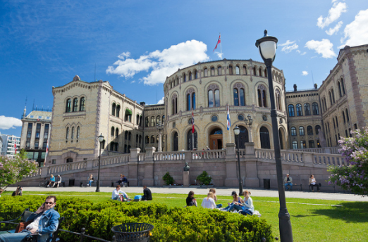 Norway Oslo Storting building Storting building Buskerud - Oslo - Norway