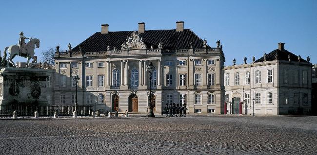 Denmark Copenhagen Amalienborg Palace Amalienborg Palace Hovedstaden - Copenhagen - Denmark