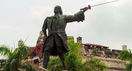 Colombia Cartagena Blas de Lezo Statue Blas de Lezo Statue Blas de Lezo Statue - Cartagena - Colombia