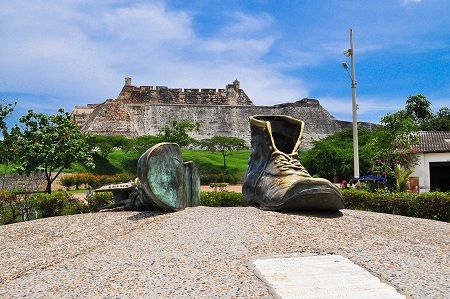 Colombia Cartagena Old Shoes Monument Old Shoes Monument Colombia - Cartagena - Colombia