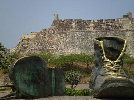 Colombia Cartagena Old Shoes Monument Old Shoes Monument Colombia - Cartagena - Colombia