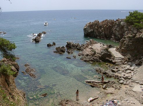 Spain  Cala de Senia Beach Cala de Senia Beach Cala de Senia Beach -  - Spain