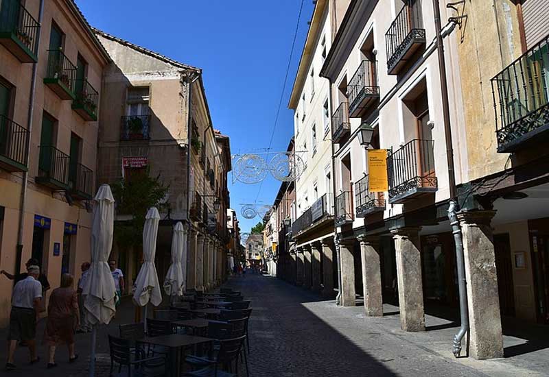 Spain Alcala De Henares Calle Mayor Street Calle Mayor Street Alcala De Henares - Alcala De Henares - Spain