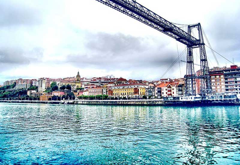 Spain Bilbao Hanging Bridge Hanging Bridge Vizcaya - Bilbao - Spain