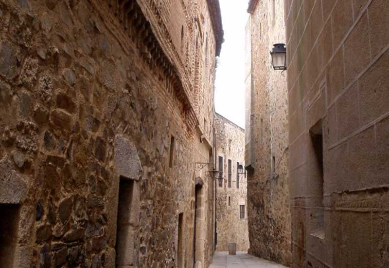 Spain Caceres los Olmos Street los Olmos Street los Olmos Street - Caceres - Spain