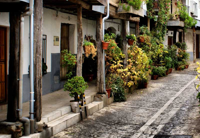 Spain Caceres Pintores Street Pintores Street Pintores Street - Caceres - Spain