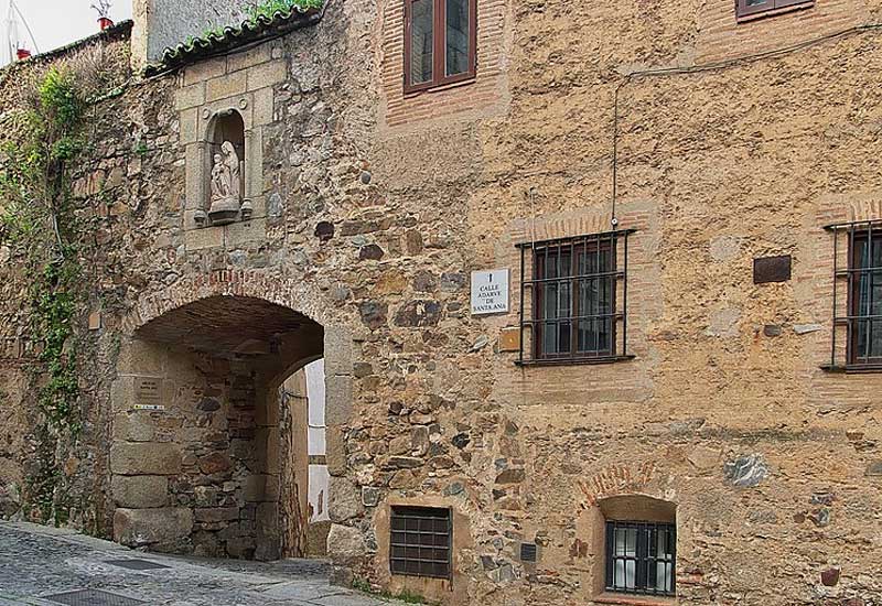 Spain Caceres Santa Ana Arch Santa Ana Arch Caceres - Caceres - Spain