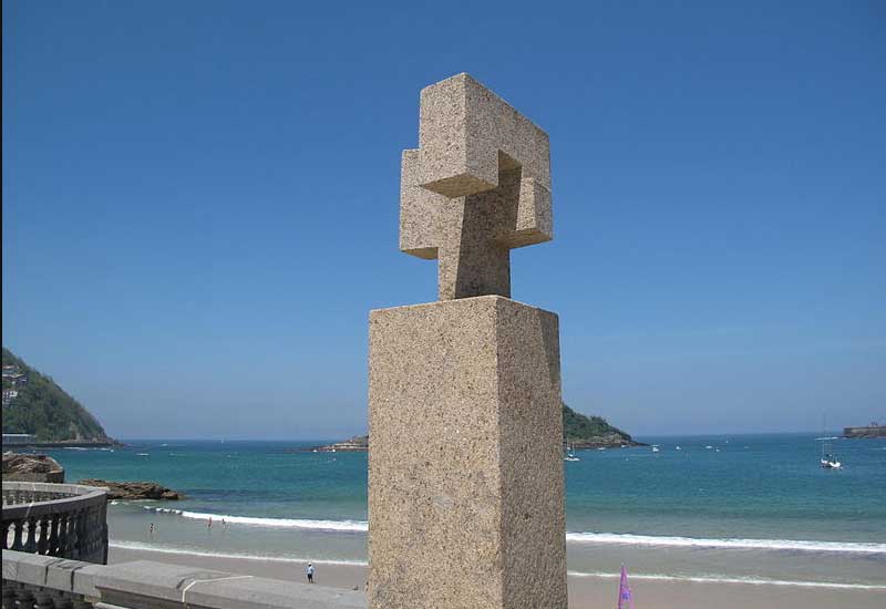 Spain San Sebastian Fleming Monument Fleming Monument Basque Country - San Sebastian - Spain