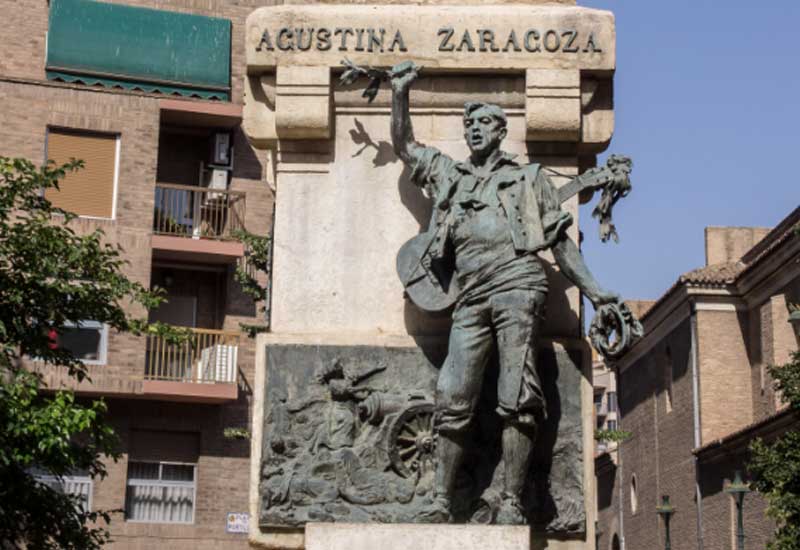 Spain Zaragoza Agustina de Aragon Monument Agustina de Aragon Monument Zaragoza - Zaragoza - Spain