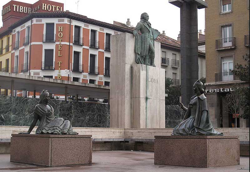 Spain Zaragoza Francisco de Goya Monument Francisco de Goya Monument Spain - Zaragoza - Spain