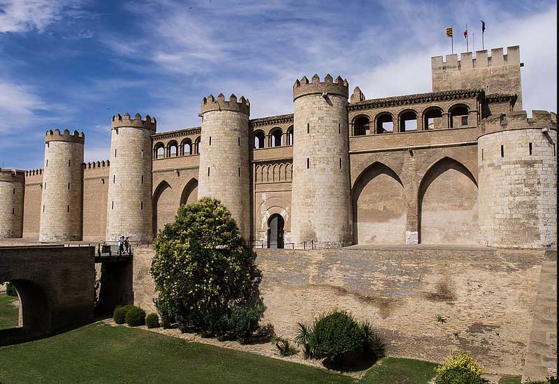 Spain Zaragoza la Aljaferia Palace la Aljaferia Palace Aragon - Zaragoza - Spain