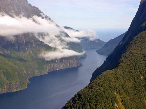 New Zealand  Milford Sound Island Milford Sound Island New Zealand -  - New Zealand