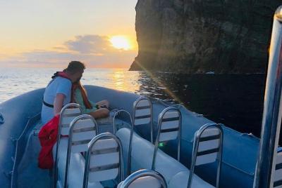 Sunset by boat in the Azores, Teceira Island | OceanEmotion  Sunset by boat in the Azores, Teceira Island | OceanEmotion