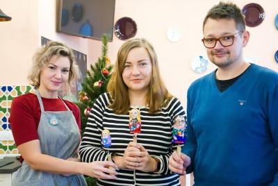 Matryoshka Painting with a Local Family