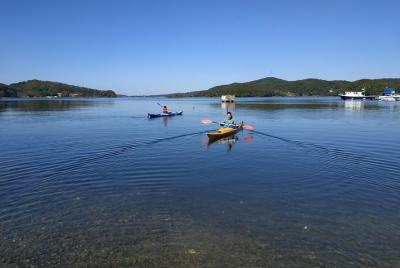 Kayak tour at beautiful bay