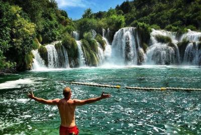 Krka Waterfalls with Dinner in Split included:Pizza or Burger wit Krka Waterfalls with Dinner in Split included:Pizza or Burger wit