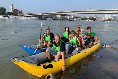 Rafting trip accross Bratislava  Rafting trip accross Bratislava