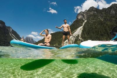 Half Day Stand-up Paddle Boarding (SUP) trip on Lake Predil Half Day Stand-up Paddle Boarding (SUP) trip on Lake Predil