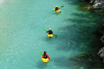 1 day KAYAK COURSE on Soča river, for beginners 1 day KAYAK COURSE on Soča river, for beginners