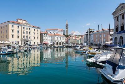 Piran and Panoramic Slovenian Coast from Koper Piran and Panoramic Slovenian Coast from Koper