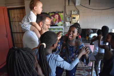 African Folk Games with a Children African Folk Games with a Children's Home