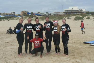 Beginner Group Surf Lesson at Jeffrey Beginner Group Surf Lesson at Jeffrey's Bay