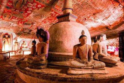 Private Day Trip to Sigiriya Rock Fortress and Dambulla Cave Temp