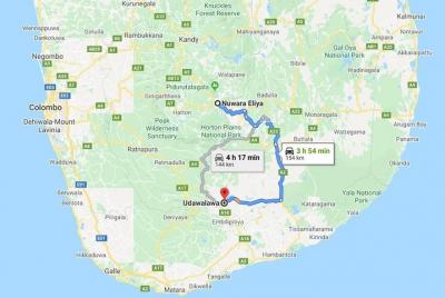 Nuwara Eliya City to Udawalawe City Private Transfer Nuwara Eliya City to Udawalawe City Private Transfer