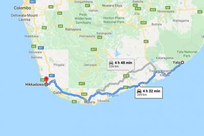 Yala City to Hikkaduwa City Private Transfer Yala City to Hikkaduwa City Private Transfer