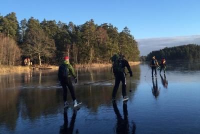 Ice Skating Small-Group in Lake Drevviken Ice Skating Small-Group in Lake Drevviken