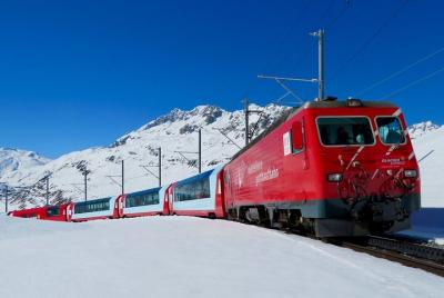 Glacier Express Panoramic Train Round Trip Private Tour from Inte