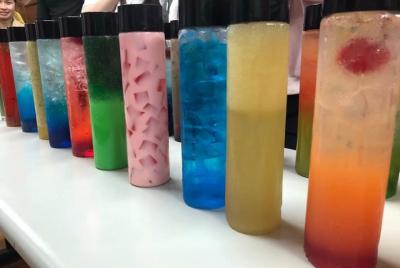 Fun drinks are enough, homemade hand-made drinks, beverage prepar Fun drinks are enough, homemade hand-made drinks, beverage prepar