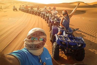 Red Dunes By Quad Bike, Sandsurf, Camels & BBQ at Al Khayma Camp  Red Dunes By Quad Bike, Sandsurf, Camels & BBQ at Al Khayma Camp