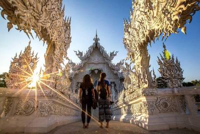 Chiang Rai One Day: Hot Spring,White Temple, Golden Triangle, Yao&Akha Hilltribe Chiang Rai One Day: Hot Spring,White Temple, Golden Triangle, Yao&Akha Hilltribe